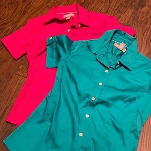 Two (2) short sleeve button up
